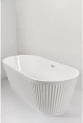 Cada freestanding Sanotechnik Tivoli,170x75x58 cm din acril alb