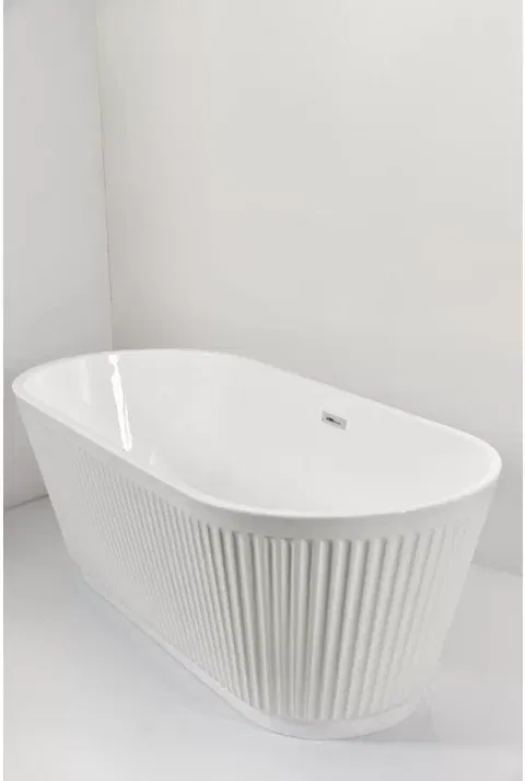 Cada freestanding Sanotechnik Tivoli,170x75x58 cm din acril alb