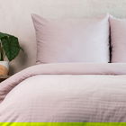 Lenjerie de pat dubla Agnes, Homla, 3 piese, 160x200 cm, bumbac satinat/poliester, gri