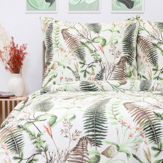 Lenjerie de pat King Size, Rossie, Homla, 3 piese, 200x220 cm, poliester, multicolor