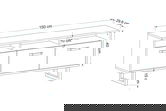 Set scaun de bar (2 bucăți), Beckley, Rubi, PAL, Gri/Negru