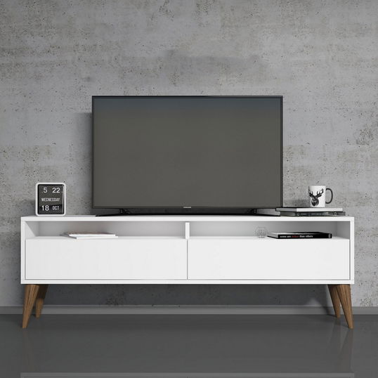 Comoda TV, Hommy Craft, Best 2, 150x30x50 cm, PAL, Alb