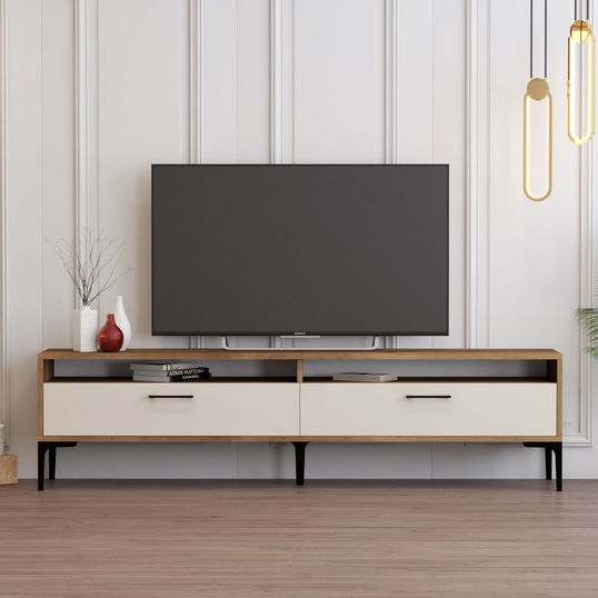 Comoda TV, Hommy Craft, Istanbul 2, 180x35x47 cm, PAL, Maro/Crem