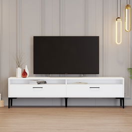 Comoda TV, Hommy Craft, Istanbul 2, 180x35x47 cm, PAL, Alb
