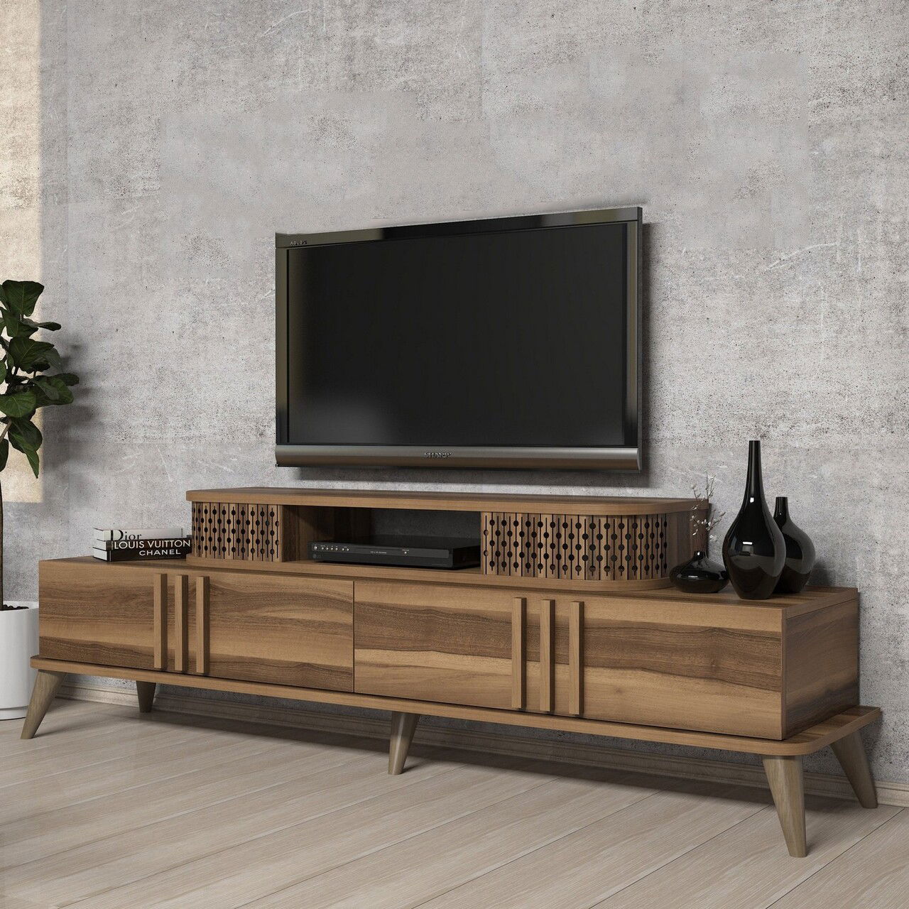 Comoda TV, Hommy Craft, Eylul, 168x39x51 cm, PAL, Maro