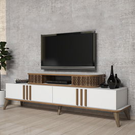 Comoda TV, Hommy Craft, Eylul, 168x39x51 cm, PAL, Alb