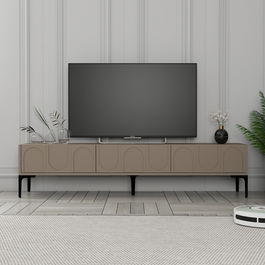 Comoda TV, Hommy Craft, Lyon 42, 180x42x35 cm, PAL, Atlas / Negru