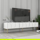 Comoda TV, Hommy Craft, Lyon 43, 180x43x35 cm, PAL, Alb/Auriu