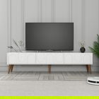 Comoda TV, Hommy Craft, Lyon 44, 180x44x35 cm, PAL, Alb/Maro