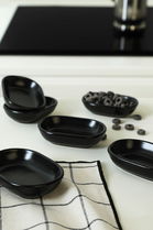 Set boluri pentru aperitive, Keramika, 275KRM2139, Ceramica , Nu absoarbe apa, Negru mat