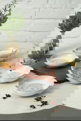 Set boluri pentru sos, Keramika, 275KRM2133, Ceramica , Nu absoarbe apa, Alb mat
