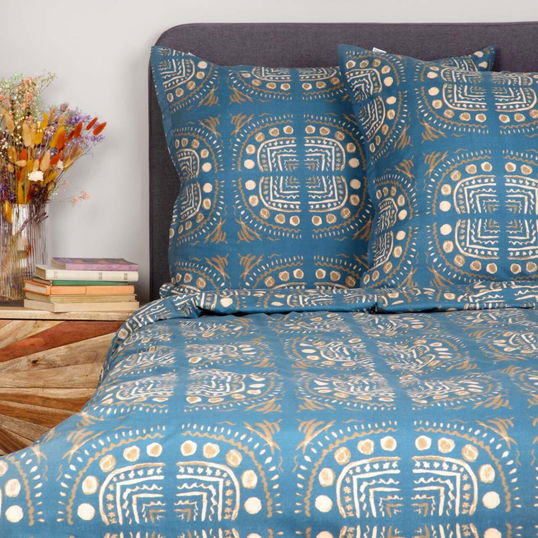Lenjerie de pat King Size, Losa, Homla, 3 piese, 200x220 cm, microfibra din poliester, multicolor