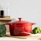 Oala Andreas, Homla, 28x24x11 cm, fonta, rosu