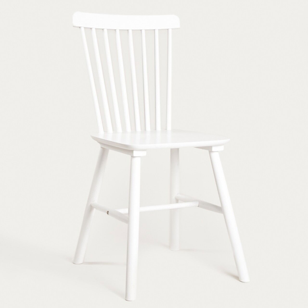 Scaun Vici, Homla, 52x46x92 cm, lemn, alb