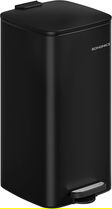 Cos de gunoi de bucatarie 30 L, Songmics, 34x28.5x54.5 cm, otel/polipropilena, negru cerneala