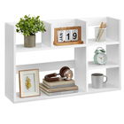 Corp biblioteca / raft de organizare birou si bucatarie, Vasagle, 80x20x50 cm, PAL, maro rustic