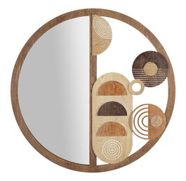 Oglinda de perete Block, Mauro Ferretti, 80 cm, MDF, multicolor