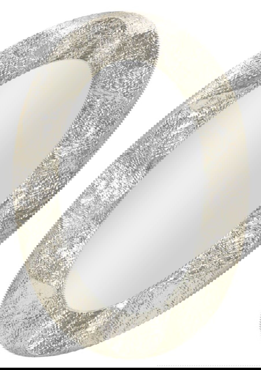 Oglinda de perete Argelux Oval, Mauro Ferretti, 87.5x128 cm, fier/MDF, argintiu
