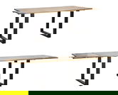 Masa extensibila Edge, Mauro Ferretti, 280-180 x 90 x 77 cm, lemn de mango/fier, maro/negru