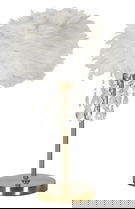 Lampa de masa Diamon, Mauro Ferretti, 1 x E27, 40W, 30x55 cm, fier/plastic, alb/auriu