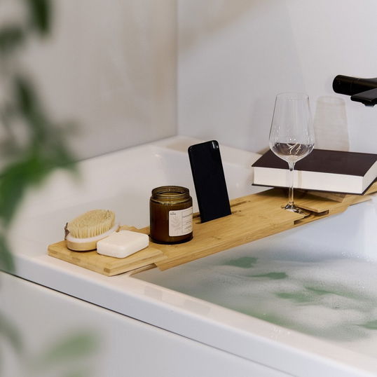 Tava pentru cada Kona, Homla, 70x16x4 cm, bambus, natur