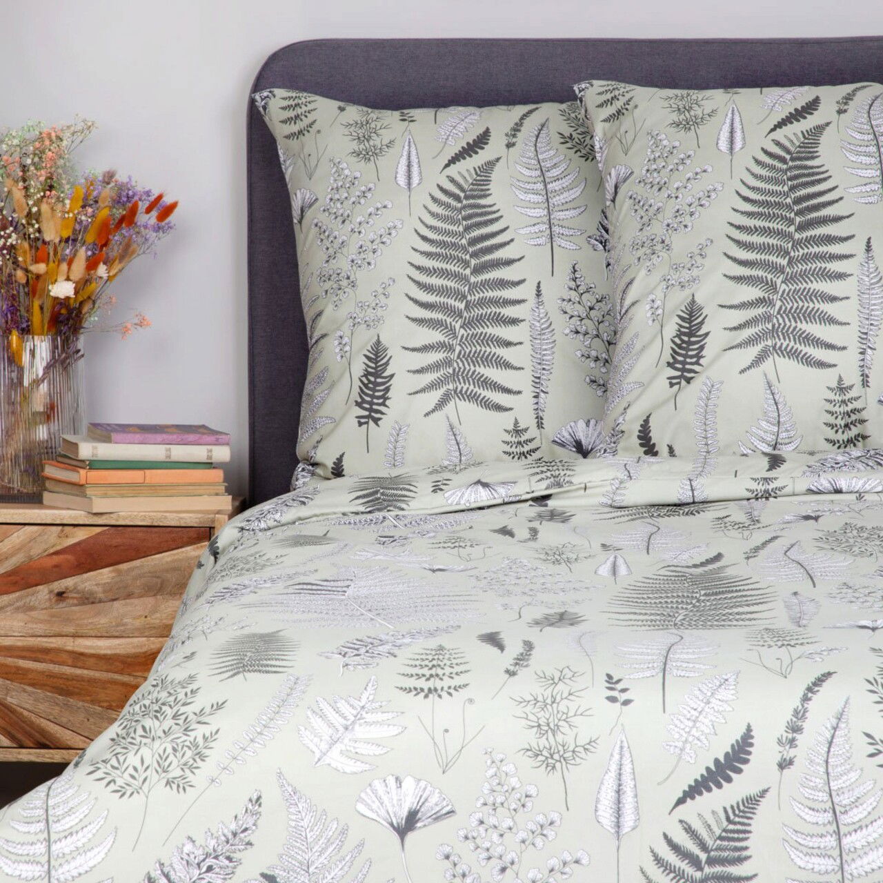 Lenjerie de pat King Size, Milie, Homla, 3 piese, 200x220 cm, microfibra din poliester, multicolor