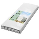 Outsunny Pânză de Schimb Seră Tunel 6 m², pânză PE Anti-UV impermeabilă 6 ferestre + Ușă Înfășurabilă cu Fermoar Alb | Aosom Romania