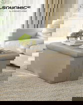 Bancheta cu spatiu de depozitare Mazi, Songmics, 110x38x38 cm, max 300 kg, MDF/imitatie de in, maro camel