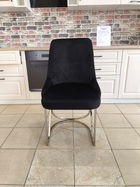 SCAUN MADISON 5 negru cu argintiu