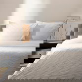 Lenjerie de pat dubla Jakad, Homla, 3 piese, 160x200 cm, bumbac, alb