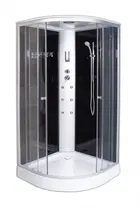 Cabina dus cu hidromasaj Sanotehnick semirotunda 100x100x215