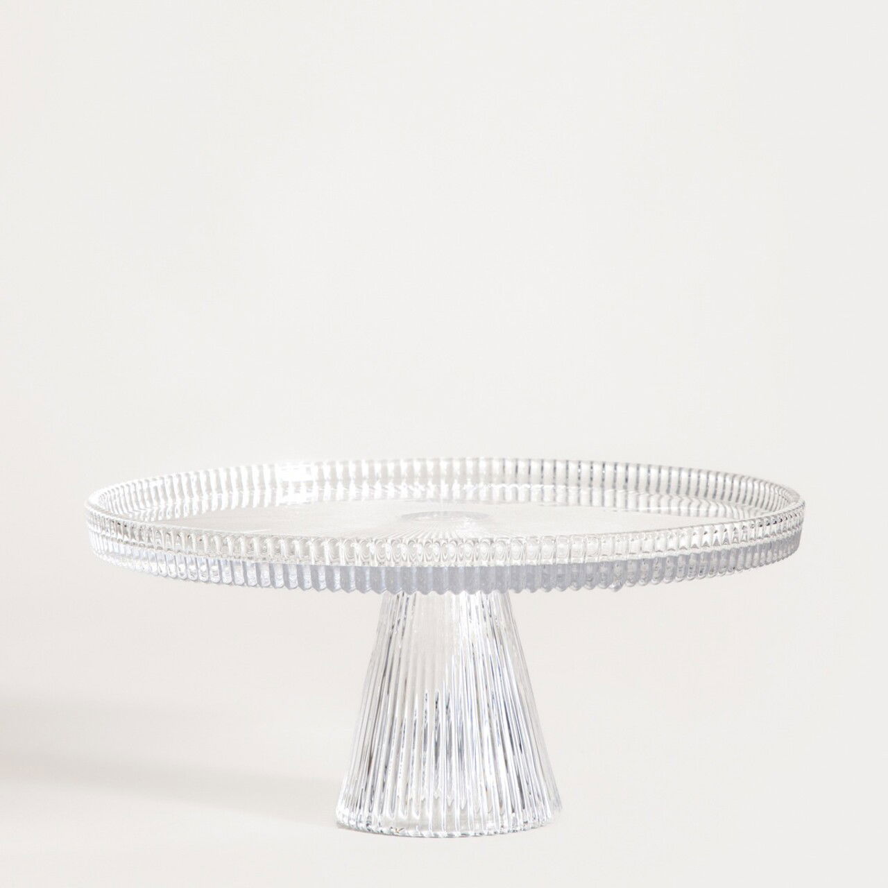 Platou cu picior Lynn, Homla, 24.5x12 cm, sticla, transparent