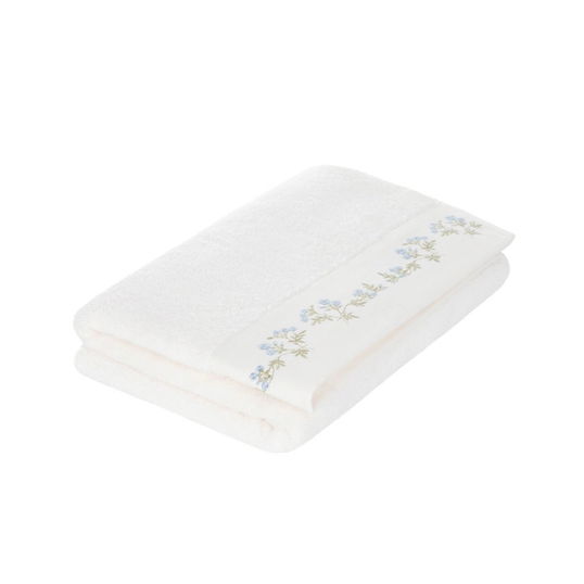 Prosop de baie Zareya, Homla, 70x130 cm, bumbac, alb