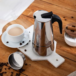 Filtru cafea Astar Mokka, Homla, 11x21 cm, 0.3 L, inox/plastic, argintiu