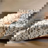 Lenjerie de pat pentru o persoana Camilla, Homla, 2 piese, 140x200 cm, microfibra din poliester, alb/negru
