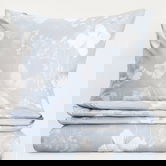 Lenjerie de pat pentru o persoana Blossom, Homla, 2 piese, 140x200 cm, microfibra din poliester, albastru/alb