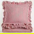 Lenjerie de pat King Size, Trudy, Homla, 3 piese, 200x220 cm, bumbac, rosu/alb