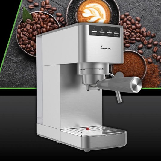 Espressor Fram, 1350W, 15 Bar, 1.2L, argintiu