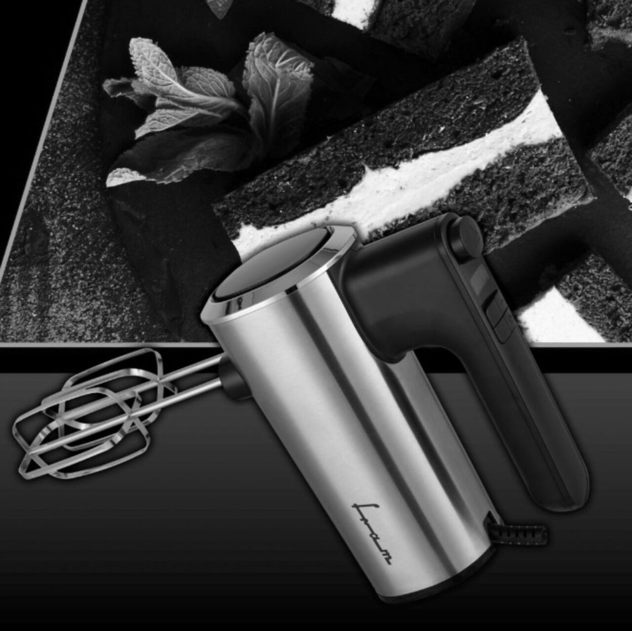 Mixer de mana Fram, 400W, argintiu/negru