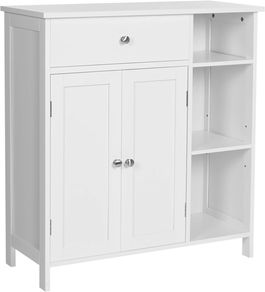 Dulap pentru baie, Scandinavian Style, Vasagle, 75x30x80 cm, MDF, alb mat