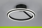 Plafoniera Amador, TRIO, 45x23 cm, 34W, 1x SMD, metal, negru mat