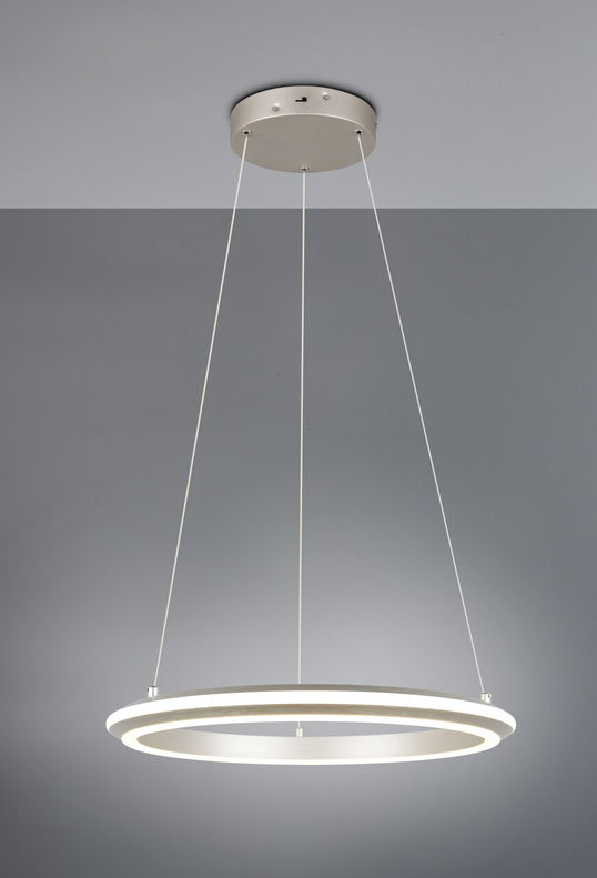 Lustra Amador, TRIO, 45x150 cm, 34W, 1x SMD, metal, argintiu mat