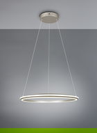 Lustra Amador, TRIO, 75x150 cm, 48W, 1x SMD, metal, argintiu mat