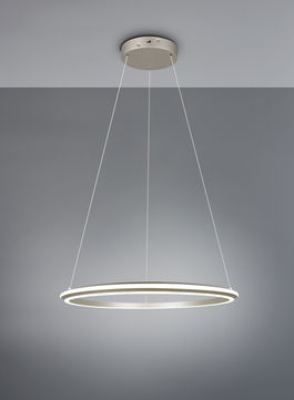 Lustra Amador, TRIO, 75x150 cm, 48W, 1x SMD, metal, argintiu mat
