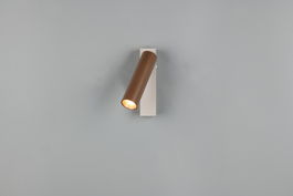 Aplica de perete Ambala, TRIO, 17x13x17.5 cm, 5.5W, 1x SMD, metal, alb/aramiu