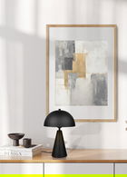 Lampa de masa Alfie, TRIO, 30x44 cm, 40W, 1x E27, metal, negru mat
