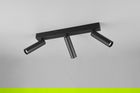 Plafoniera Ambala, TRIO, 44x13x17.5 cm, 5.5W, 3x SMD, metal, negru mat