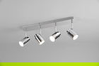 Plafoniera Angelo, TRIO, 52x19.5x9.5 cm, 5W, 4x GU10, metal, argintiu