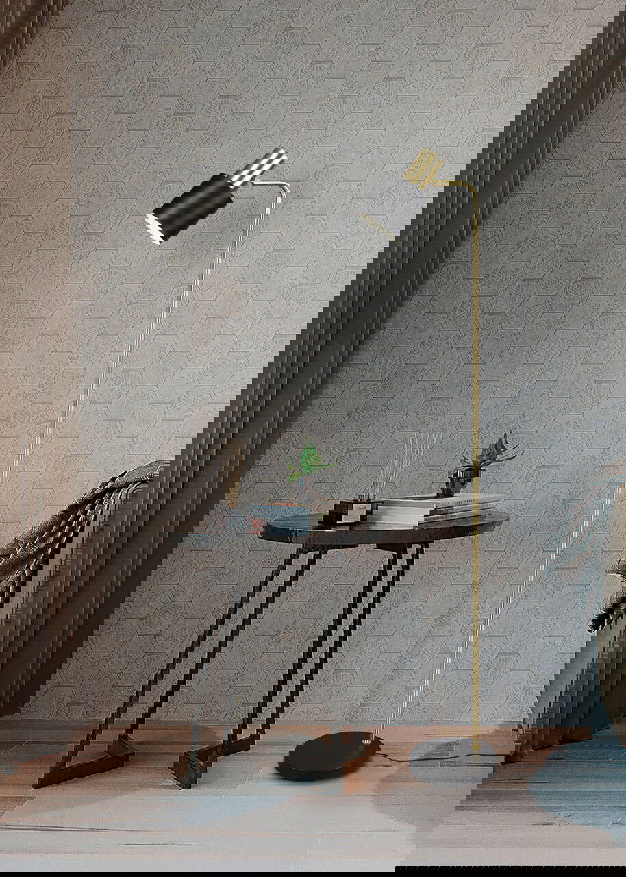 Lampadar Adam, RL, 22x35x153.5 cm, 10W, 1x E27, metal, auriu/negru