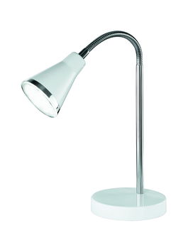 Lampa de masa Arras, RL, 11.5x38 cm, 4W, 1x SMD LED, plastic, alb